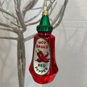 Hot sauce Christmas ornament...